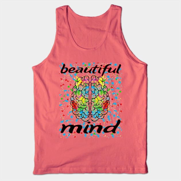 funny beautiful colorful mind for designers geniuses Tank Top by yacineshop